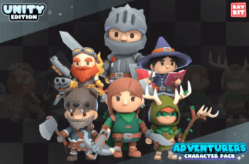 KayKit – Adventurers Character Pack (for Unity) – Free Download