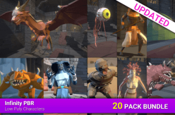 Low Poly Monster Bundle 1 – 20 Character Packs! – Fantasy RPG – Free Download
