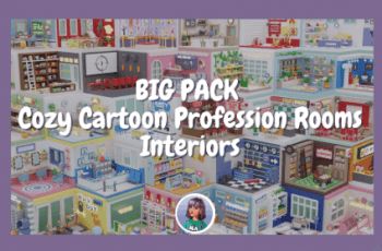 BIG PACK Cozy Cartoon Profession Rooms Interiors – Free Download