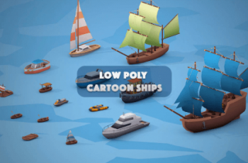 Low Poly Cartoon Ships – Free Download