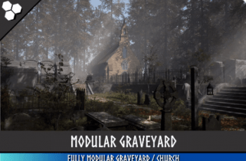 Modular Dark Fantasy Graveyard (Cemetery, Horror Cemetery, Horror Graveyard) – Free Download