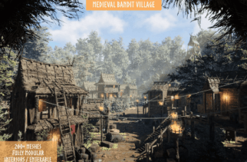 Modular Medieval Bandit Village (Medieval Village, Bandit village, Town) – Free Download