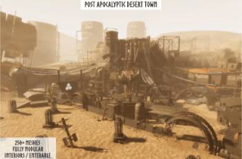 Post Apocalyptic Town (Town, Modular Town, Post Apocalypse, Sci-Fi, Wasteland) – Free Download
