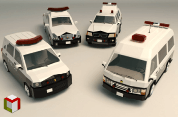 Low Poly Japanese Police Pack – Free Download