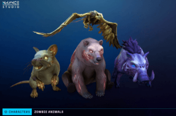 Stylized Fantasy Zombie Animals – Free Download