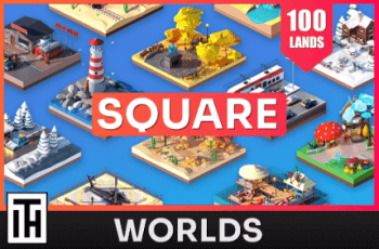 Worlds Square – Low Poly 3D Models Pack – Free Download
