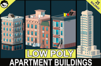 Low Poly Apartment Buildings – Free Download