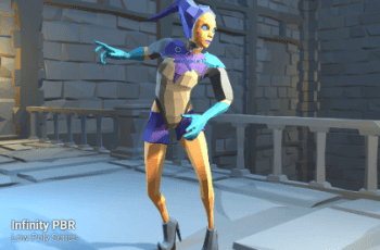 Low Poly Character – Harlequin – Fantasy RPG – Free Download