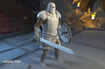 Low Poly Character – Metal Ghost Knight – Fantasy RPG – Free Download