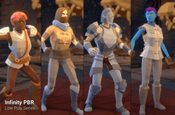 Low Poly Characters – Humans Elves Orcs – Fantasy RPG – Free Download