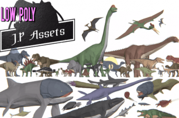 “LowPoly Dinosaurs” Ultimate Jurassic Pack – Free Download