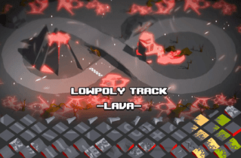 LowPoly Track – Lava – Free Download
