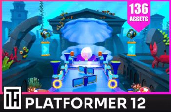 Platformer 12 Underwater – Low Poly 3D Models Pack – Free Download
