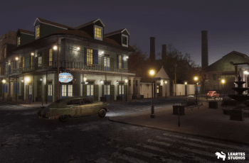 French Quarter Street Environment – Free Download