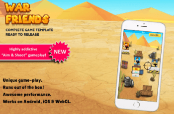 War Friends! Aim & Shoot complete game template – Free Download