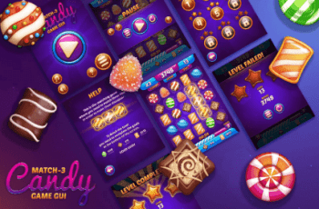 Candy Game GUI Match 3 – Free Download