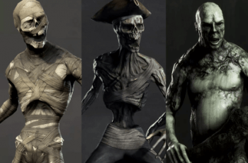 Creep Creatures Pack – Mummy, Pirate, Zombie – Free Download Creep Creatures Pack – Mummy, Pirate, Zombie – Free Download