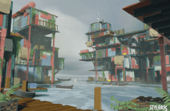 Stylized Floating Slums – Free Download