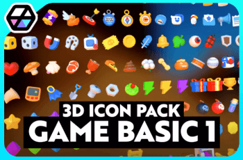 3D Icons – Game Basic1 – Free Download