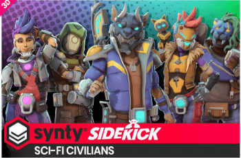 Sci-Fi Civilians – Sidekick Modular Characters by Synty – Free Download