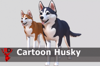 Cartoon Dog – Husky – Free Download Cartoon Dog – Husky – Free Download