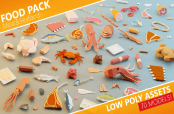 Food Pack | Low Poly Meat & Seafood – Dev Community Food Pack | Low Poly Meat & Seafood – Dev Community