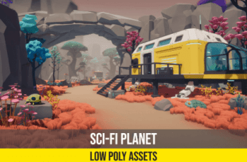 Low Poly Sci-Fi Planet Base – Space Station – Free Download Low Poly Sci-Fi Planet Base – Space Station – Free Download
