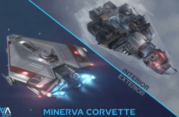 Spaceship with Full Interior: Minerva Corvette – Free Download Spaceship with Full Interior: Minerva Corvette – Free Download