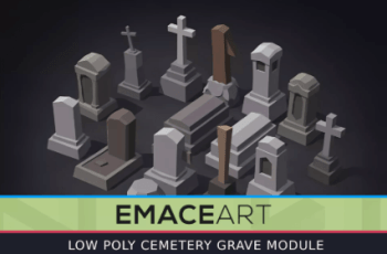 Low Poly Cemetery Kit: NecroPOLY – Graves Module – Free Download Low Poly Cemetery Kit: NecroPOLY – Graves Module – Free Download
