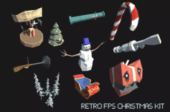 Retro FPS Christmas 3D Kit – Free Download Retro FPS Christmas 3D Kit – Free Download
