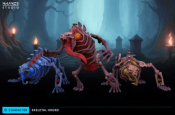 Stylized Fantasy Skeletal Hound – Free Download Stylized Fantasy Skeletal Hound – Free Download