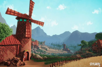 Stylized Windmill Valley Environment – Free Download Stylized Windmill Valley Environment – Free Download