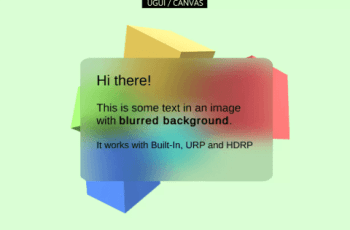 UGUI Canvas Blurred Background – Fast translucent UI Blur HDRP, URP, Built-In RP – Free Download UGUI Canvas Blurred Background – Fast translucent UI Blur HDRP, URP, Built-In RP – Free Download